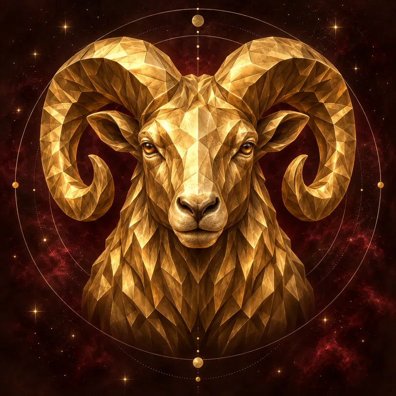 Aries zodiac illustration
