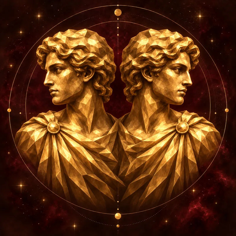Gemini zodiac illustration