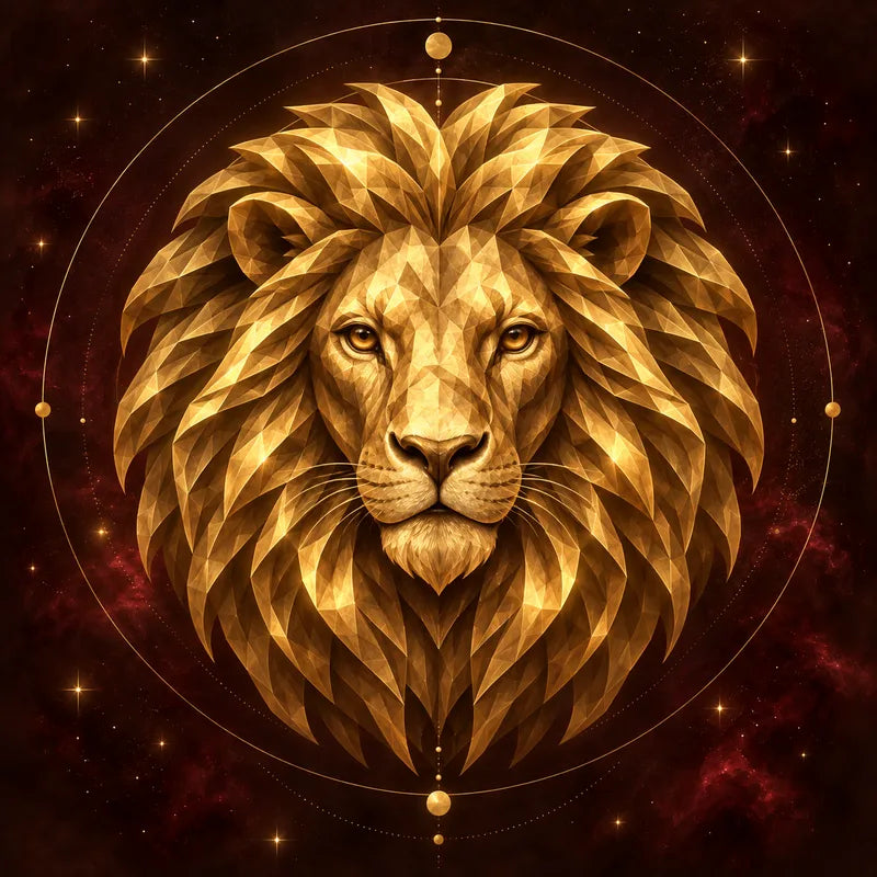 Leo zodiac illustration