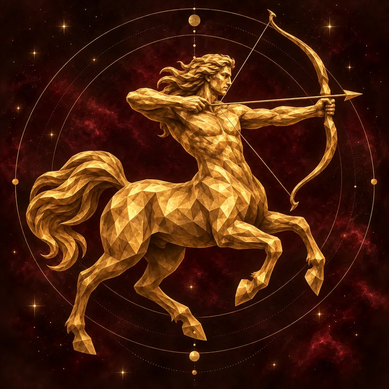 Sagittarius zodiac illustration